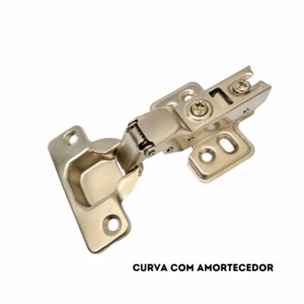 dobradiça com amortecedor curva