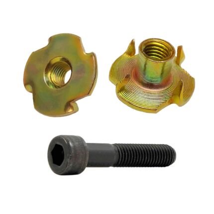 Kit Parafuso Allen Cabeça Cilíndrica M5x30 50 peças e Porca Garra M5 50 peças