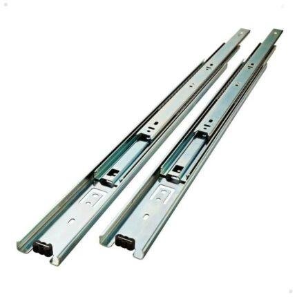 Par de corrediça telescópica reforçada 45mm x 450mm para 45kg.