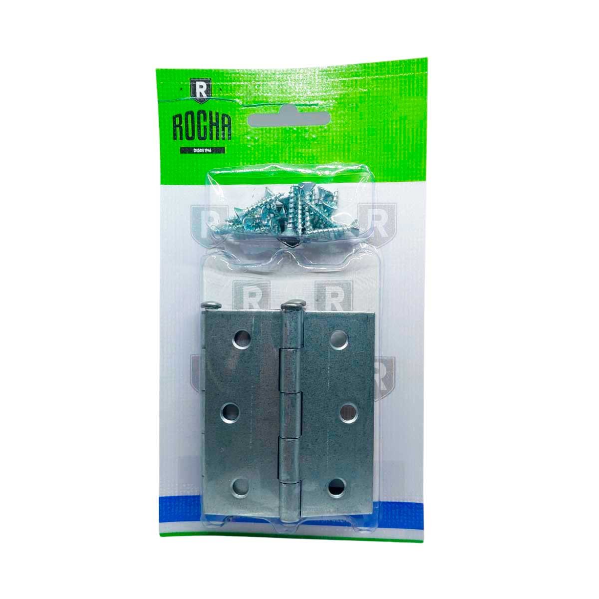 f3ca3e1057a1886aec57941d904be453.jpg Dobradiças para portas 3x2.1/2 Rocha FG Kit com 3 Peças - Imagem 1