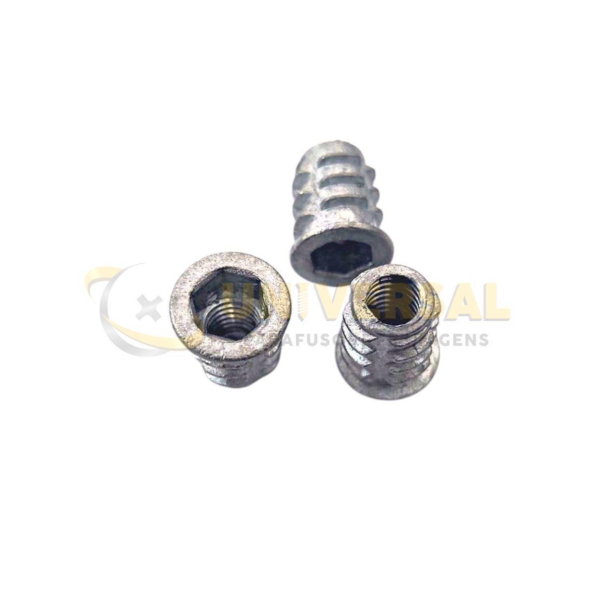 4d05ee9f1651b64905bbaad80e4917fb.jpg Bucha Americana 1/4x14 para Madeira 50 peças - Imagem 1