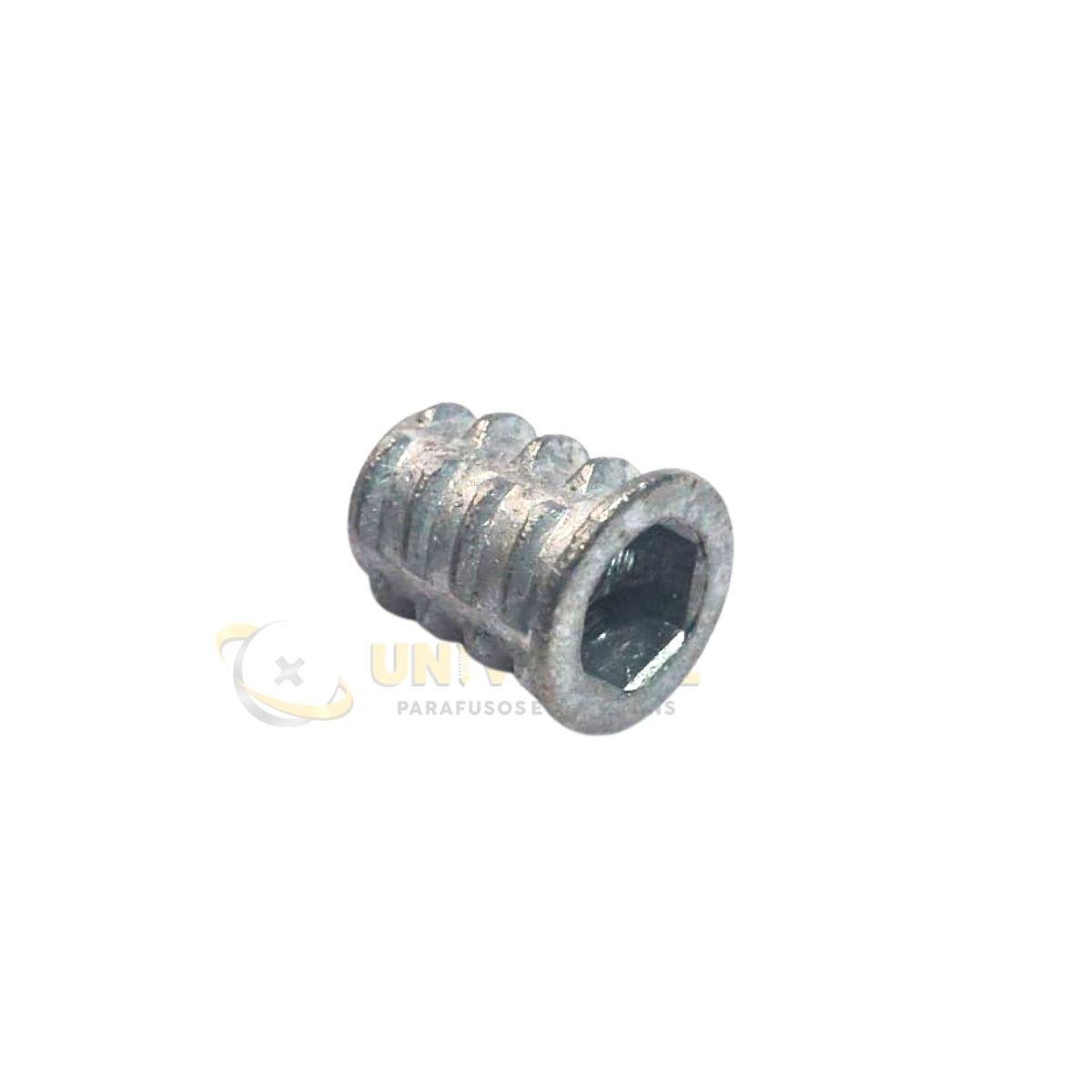 d0e7d8bffaf38628dff14865210fc646.jpg Bucha Americana 1/4x14 para Madeira 50 peças - Imagem 3