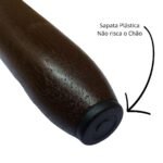 Kit Pes Cama Box 6 Peças Madeira Maciça 12cm Casal Tabaco - Imagem 3