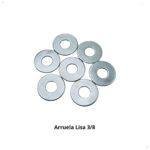 Compre Arruela Lisa 3/8 Zincada de aço carbono. Ideal para distribuição de carga e proteção de superfícies. Garanta a fixação segura dos seus projetos!