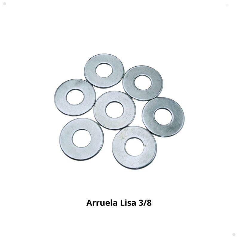 Compre Arruela Lisa 3/8 Zincada de aço carbono. Ideal para distribuição de carga e proteção de superfícies. Garanta a fixação segura dos seus projetos!