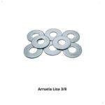Compre Arruela Lisa 3/8 Zincada de aço carbono. Ideal para distribuição de carga e proteção de superfícies. Garanta a fixação segura dos seus projetos!