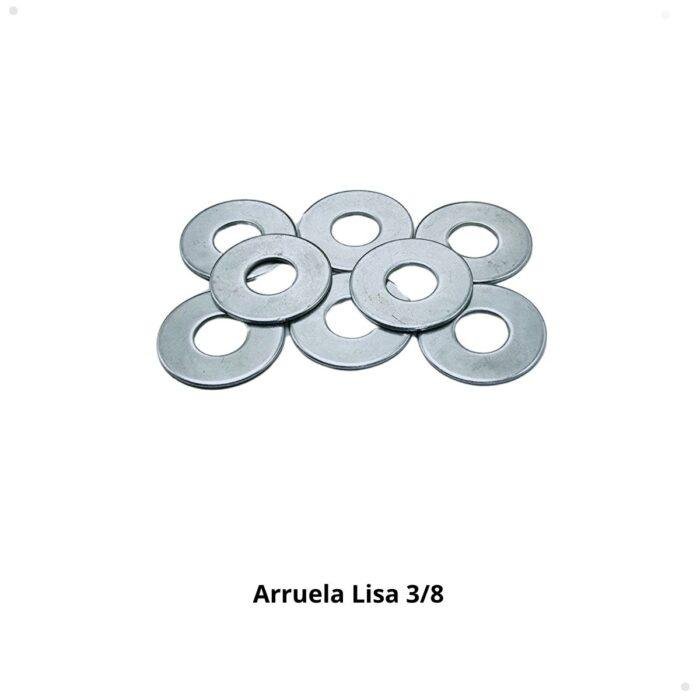 Compre Arruela Lisa 3/8 Zincada de aço carbono. Ideal para distribuição de carga e proteção de superfícies. Garanta a fixação segura dos seus projetos!