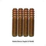 Parafuso rosca dupla 5/16x40mm, com 15mm de rosca soberba e 25mm de rosca máquina, bicromatizado.