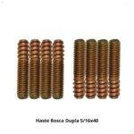 Parafuso rosca dupla 5/16x40mm, com 15mm de rosca soberba e 25mm de rosca máquina, bicromatizado.