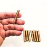 Parafuso rosca dupla 5/16x40mm, com 15mm de rosca soberba e 25mm de rosca máquina, bicromatizado.