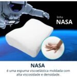 Travesseiro Cervical Ortopédico Ergonômico Espuma NASA - Anatômico - Imagem 6